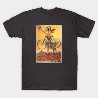 An advertisement for Clement bicyles in Paris T-Shirt